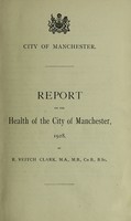 view [Report 1928] / Medical Officer of Health, Manchester City.