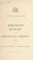 view [Report 1939] / Medical Officer of Health, Manchester City.