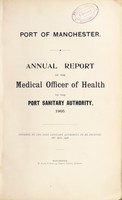 view [Report 1905] / Medical Officer of Health, Manchester Port Health Authority.