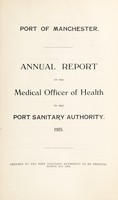 view [Report 1923] / Medical Officer of Health, Manchester Port Health Authority.