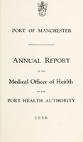 view [Report 1956] / Medical Officer of Health, Manchester Port Health Authority.