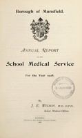 view [Report 1928] / School Medical Officer of Health, Mansfield Borough.