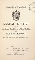 view [Report 1931] / Medical Officer of Health, Mansfield Borough.