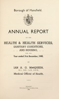 view [Report 1945] / Medical Officer of Health, Mansfield Borough.