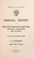 view [Report 1953] / Medical Officer of Health, Mansfield Borough.