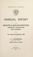 view [Report 1954] / Medical Officer of Health, Mansfield Borough.