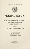 view [Report 1957] / Medical Officer of Health, Mansfield Borough.