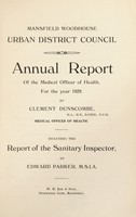 view [Report 1929] / Medical Officer of Health, Mansfield Woodhouse U.D.C.