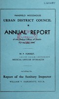 view [Report 1944] / Medical Officer of Health, Mansfield Woodhouse U.D.C.