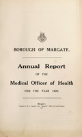 view [Report 1920] / Medical Officer of Health, Margate Borough.