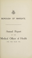 view [Report 1926] / Medical Officer of Health, Margate Borough.