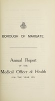 view [Report 1929] / Medical Officer of Health, Margate Borough.