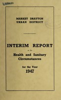 view [Report 1947] / Medical Officer of Health, Market Drayton U.D.C.