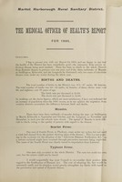 view [Report 1895] / Medical Officer of Health, Market Harborough R.D.C.