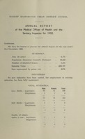 view [Report 1952] / Medical Officer of Health, Market Harborough U.D.C.