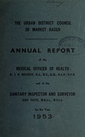 view [Report 1953] / Medical Officer of Health, Market Rasen U.D.C.