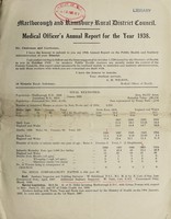 view [Report 1938] / Medical Officer of Health, Marlborough & Ramsbury R.D.C.