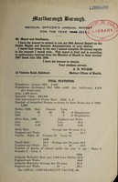 view [Report 1939] / Medical Officer of Health, Marlborough Borough.