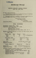 view [Report 1946] / Medical Officer of Health, Marlborough Borough.