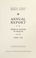 view [Report 1938] / Medical Officer of Health, Marple U.D.C.