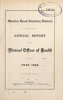 view [Report 1900] / Medical Officer of Health, Martley R.D.C.