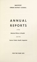 view [Report 1970] / Medical Officer of Health, Maryport U.D.C.