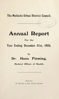 view [Report 1925] / Medical Officer of Health, Matlock U.D.C.