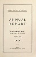 view [Report 1937] / Medical Officer of Health, Matlock U.D.C.