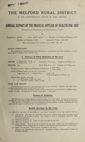 view [Report 1925] / Medical Officer of Health, Melford R.D.C.