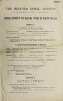 view [Report 1938] / Medical Officer of Health, Melford R.D.C.