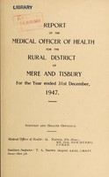 view [Report 1947] / Medical Officer of Health, Mere & Tisbury R.D.C.