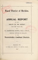 view [Report 1944] / Medical Officer of Health, Meriden R.D.C.