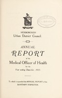 view [Report 1925] / Medical Officer of Health, Mexborough U.D.C.