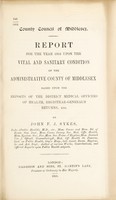 view [Report 1894] / Medical Officer of Health, Middlesex County Council.