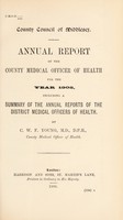 view [Report 1905] / Medical Officer of Health, Middlesex County Council.