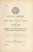 view [Report 1913] / Medical Officer of Health, Middlesex County Council.