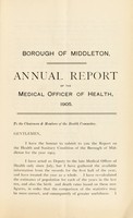 view [Report 1905] / Medical Officer of Health, Middleton Borough.