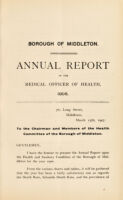 view [Report 1906] / Medical Officer of Health, Middleton Borough.