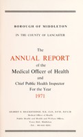 view [Report 1971] / Medical Officer of Health, Middleton Borough.