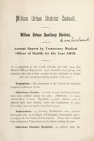 view [Report 1918] / Medical Officer of Health, Millom U.D.C.