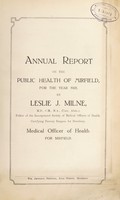 view [Report 1921] / Medical Officer of Health, Mirfield U.D.C.