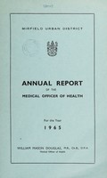 view [Report 1965] / Medical Officer of Health, Mirfield U.D.C.