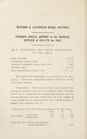 view [Report 1943] / Medical Officer of Health, Mitford & Launditch R.D.C.