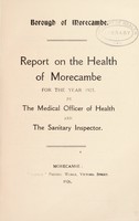 view [Report 1925] / Medical Officer of Health, Morecambe Borough.