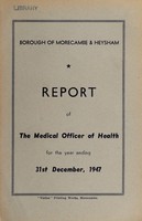 view [Report 1947] / Medical Officer of Health, Morecambe & Heysham Borough.