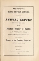 view [Report 1905] / Medical Officer of Health, Morpeth R.D.C.