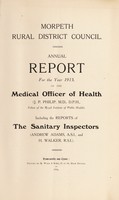 view [Report 1913] / Medical Officer of Health, Morpeth R.D.C.