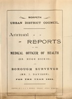 view [Report 1903] / Medical Officer of Health, Morpeth U.D.C. / Borough.