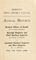 view [Report 1938] / Medical Officer of Health, Morpeth U.D.C. / Borough.