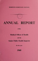 view [Report 1968] / Medical Officer of Health, Morpeth U.D.C. / Borough.